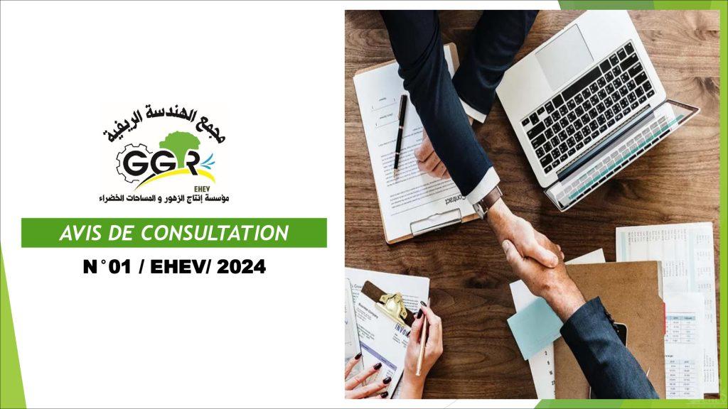 avis de consultation N°01-2024